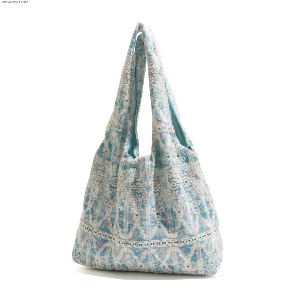 Shoulder Bags,Totes,Korean style embroidered lace shoulder bag - Canvas bag tote bag